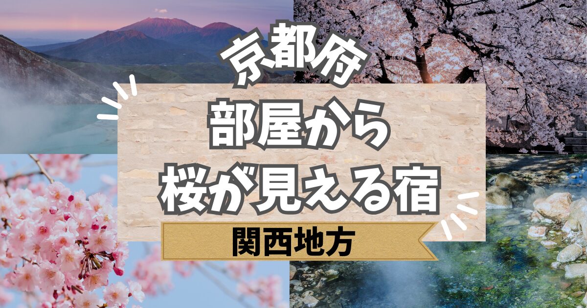京都で部屋から桜が見える宿